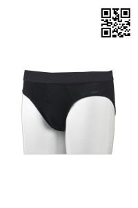 UW016訂做黑色三角內褲 在線訂做團體三角褲 設計三角褲公司 內褲製造商HK